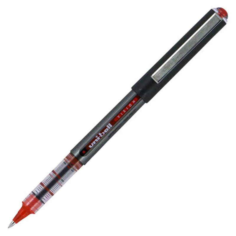 Uni-ball Vision Micro 60117 Rollerball Pen, 0.5mm Micro Point, Red Uni Super Ink