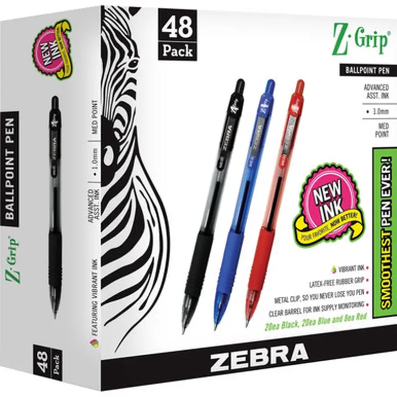 Zebra Pen 22048 Z-Grip Retractable Ballpoint Pens