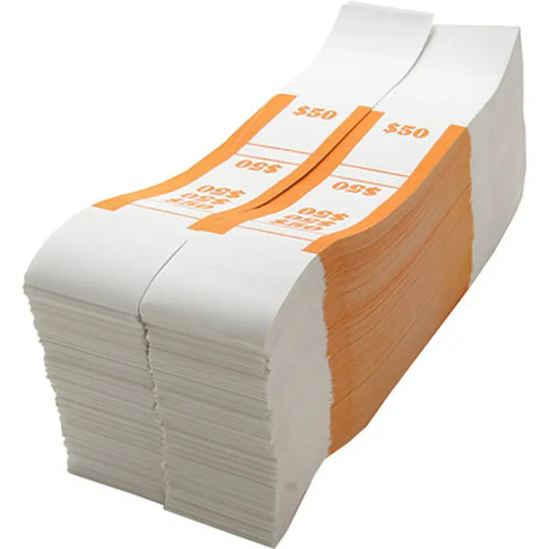 Sparco BS50WK White Kraft ABA Bill Straps