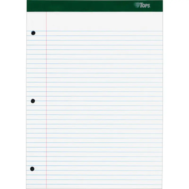 TOPS 63384 Double Docket Rigid Back Legal Pads