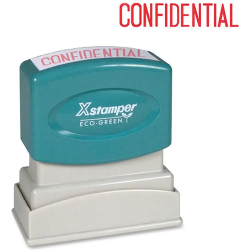 Xstamper 1130 CONFIDENTIAL Title Stamp