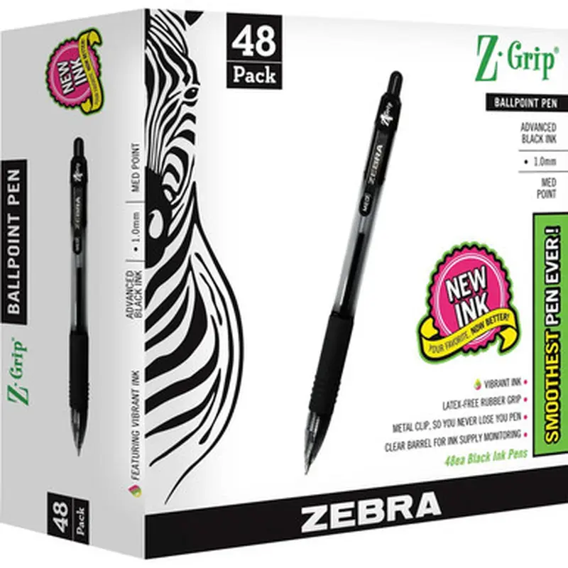 Zebra Pen 22148 Z-Grip Retractable Ballpoint Pens