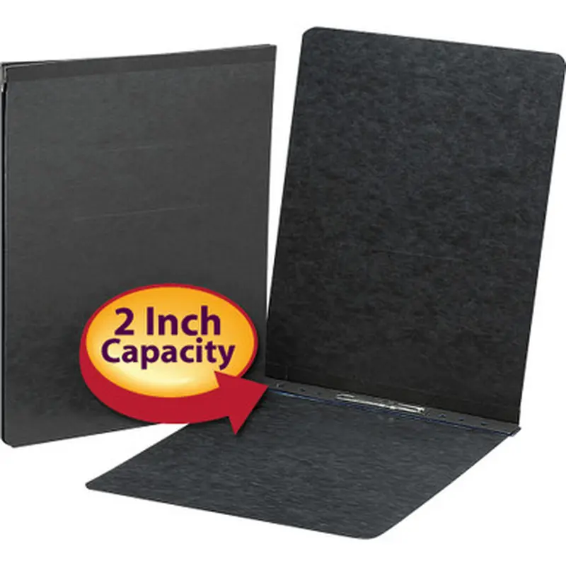 Smead 81124 BK912-2 Black Pressboard 8-1/2 x 11&quot Report Cover, Top Binding