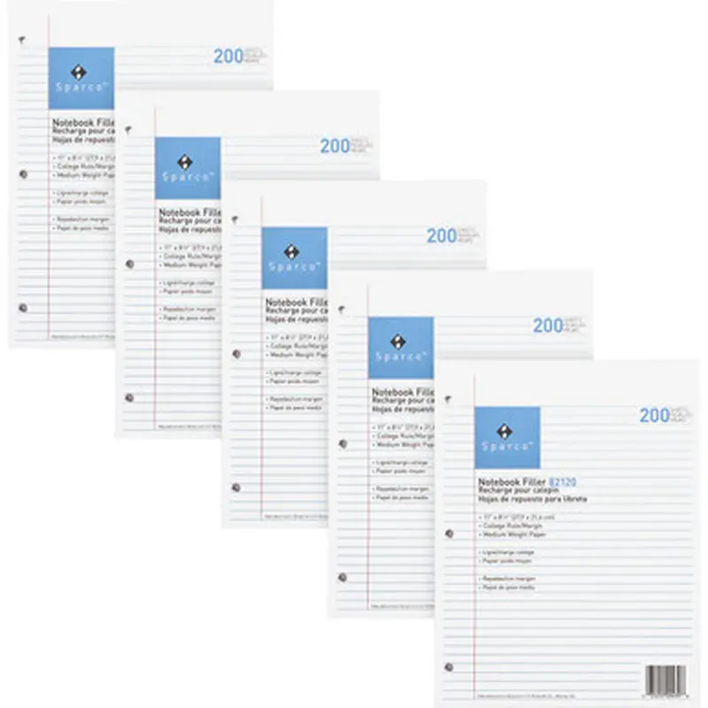 Sparco 82110BD Notebook Filler Paper - Letter