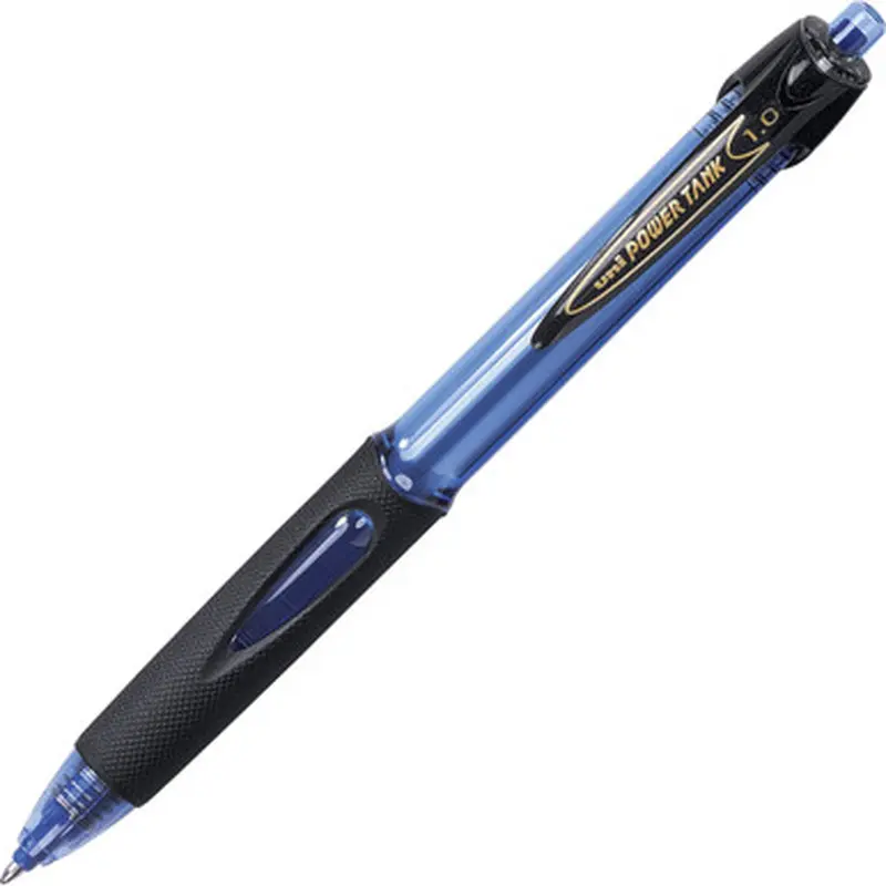 Uni Power Tank 1.0 42071 Ballpoint Pen, 1.0mm Bold Point, Blue Uni Super Ink