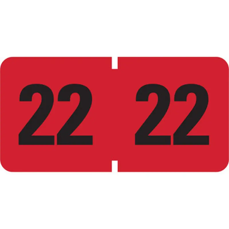 Smead 68322 ETYJ Color-Coded Year Labels