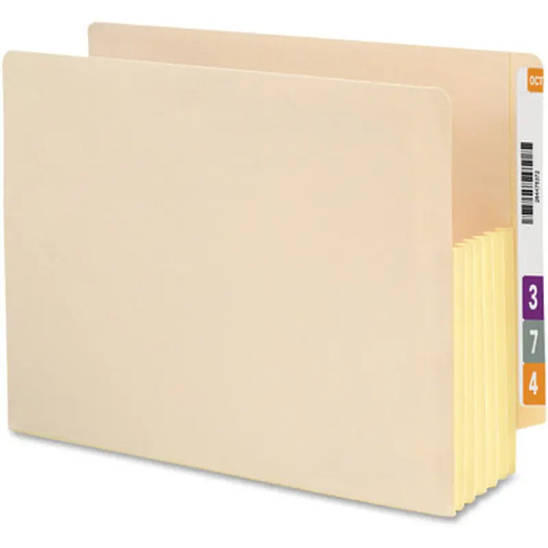 Smead 75174 End Tab File Pockets - Reinforced Straight-Cut Tab