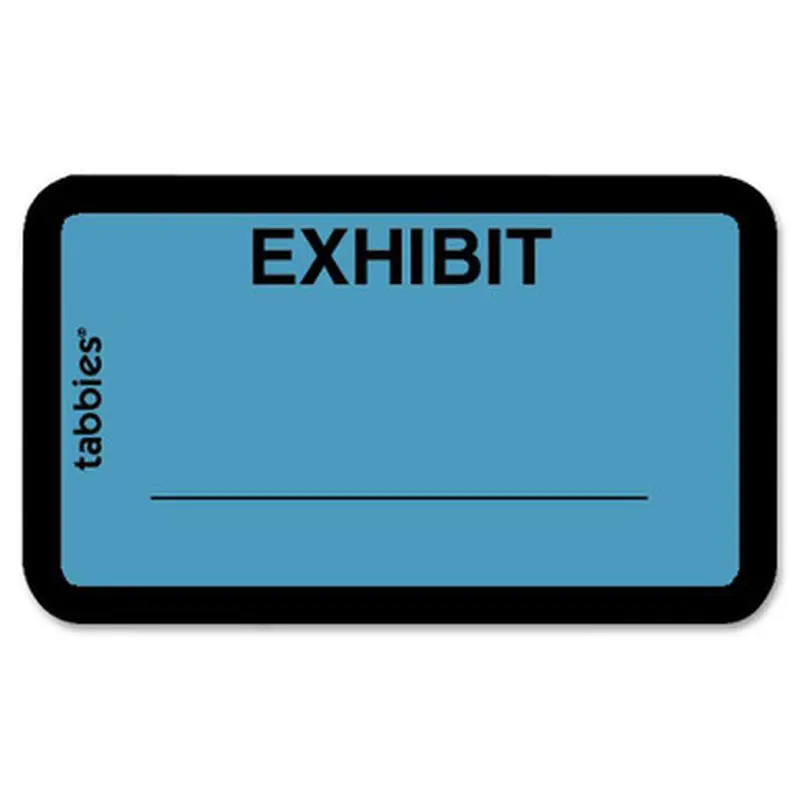 Tabbies 58091 Color-coded Legal Exhibit Labels