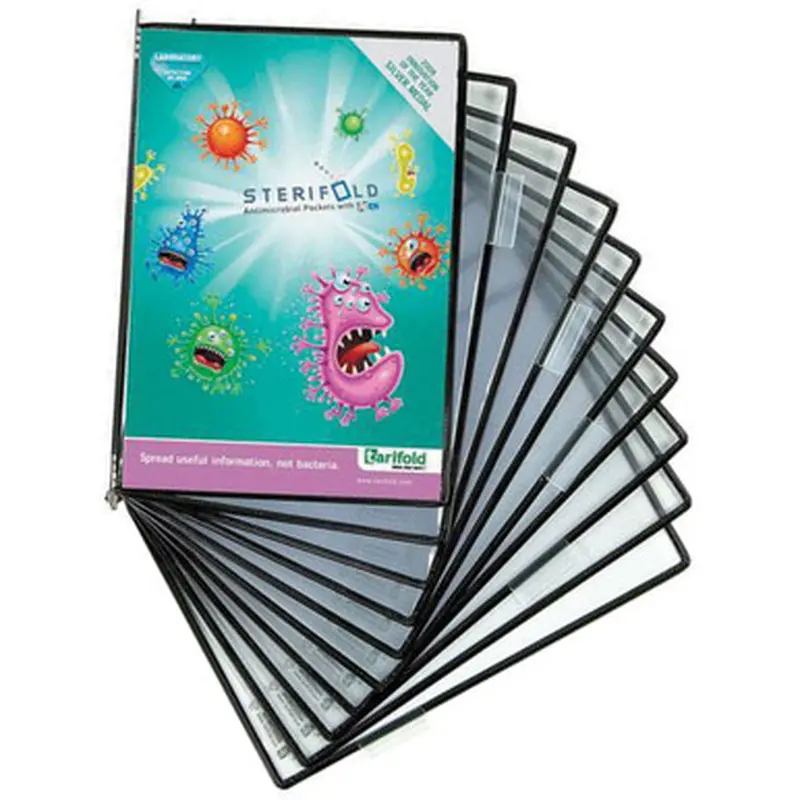 Tarifold PA070 Antimicrobial Replacement Pockets, Pack of 10