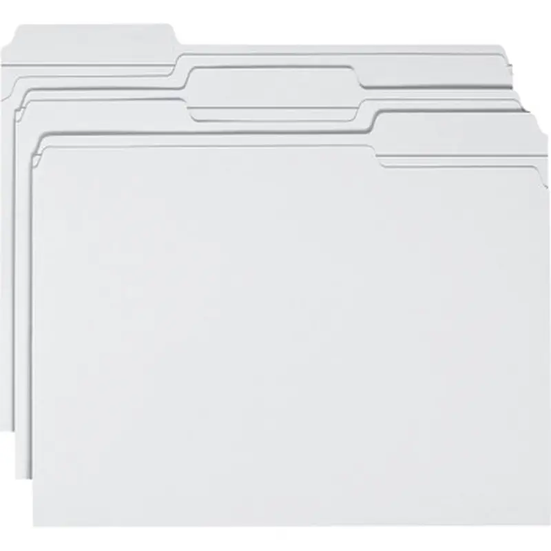 Smead 12834 File Folders with Reinforced Tab