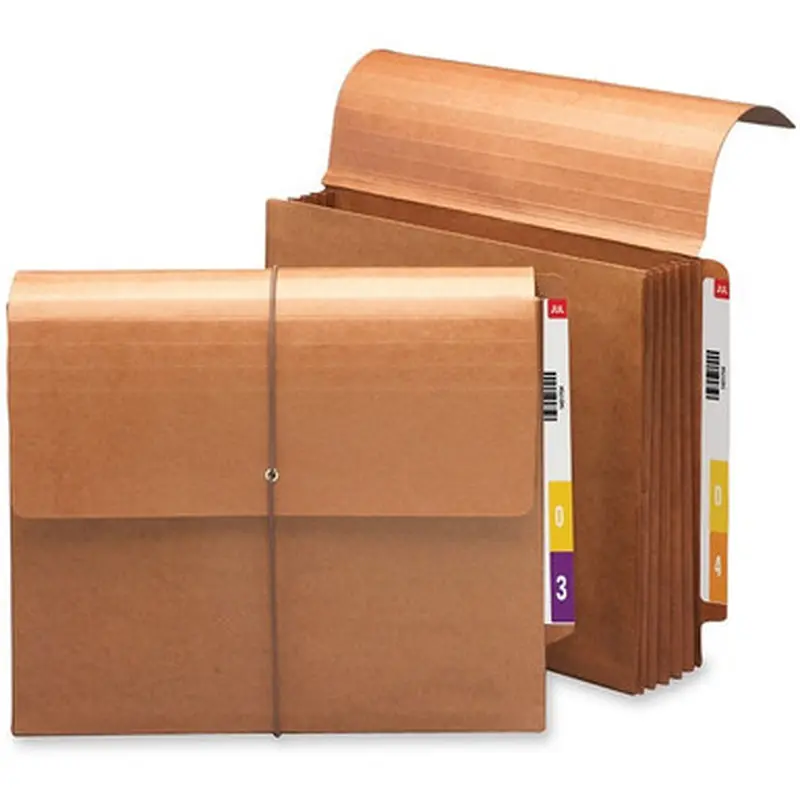 Smead 71144 End Tab Wallets with Flap and Cord Closure