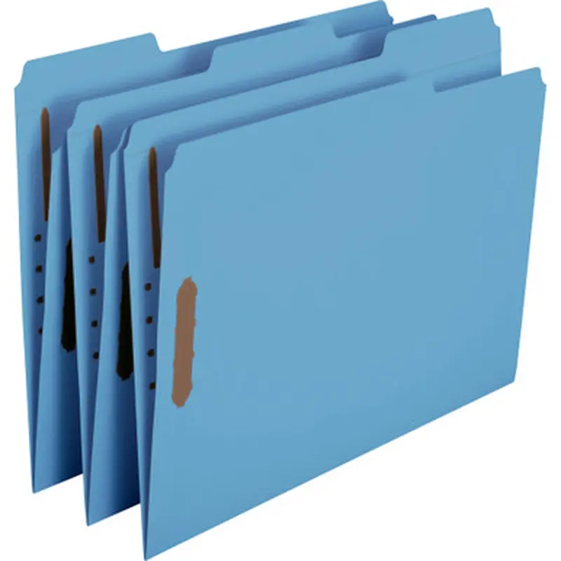 Smead 12040 Fastener File Folders  with Reinforced Tab