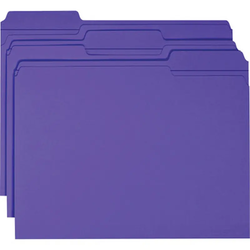 Smead 13034 File Folders with Reinforced Tab