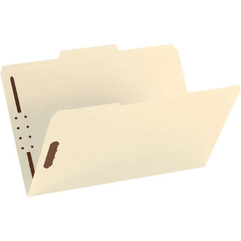 Smead 19537 Fastener File Folders with Reinforced Tab