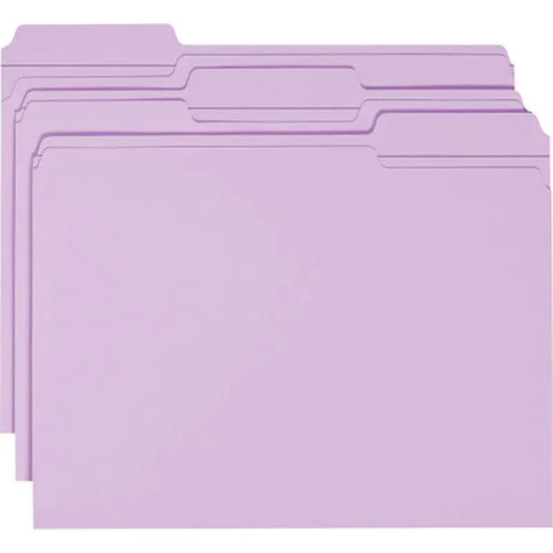 Smead 12434 File Folders with Reinforced Tab