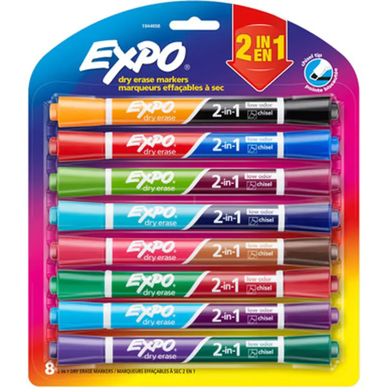 Expo 1944658 2-in-1 Dry Erase Markers