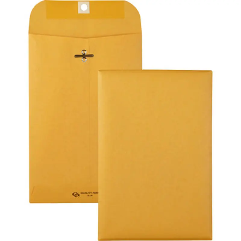 Quality Park 37855 Gummed Kraft Clasp Envelopes