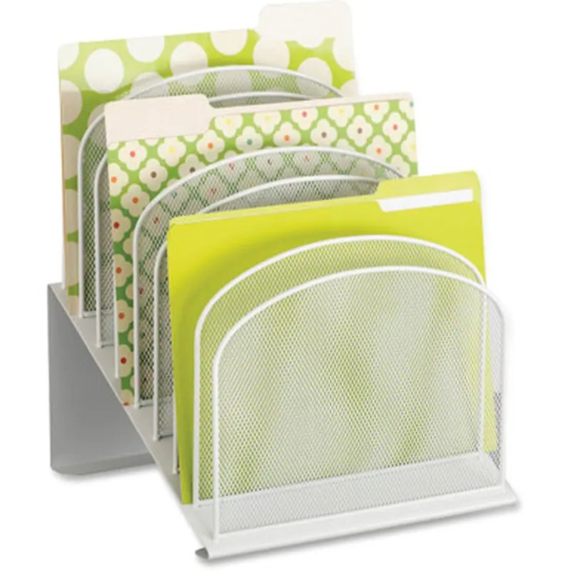 Safco 3258WH Onyx Wire Mesh Desktop Organizer