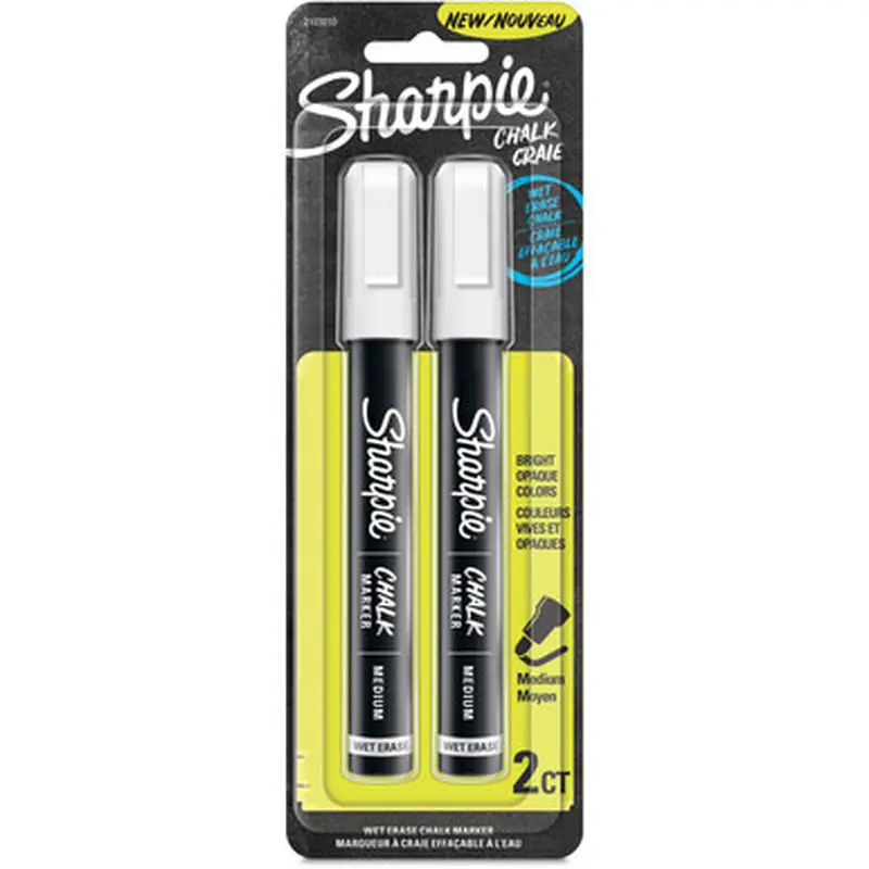 Sharpie 2103010 Wet Erase Chalk Markers