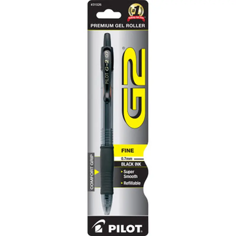 Pilot 31026 G2 Retractable Gel Ink Rollerball Pens