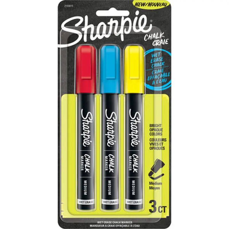 Sharpie 2103015 Wet Erase Chalk Markers