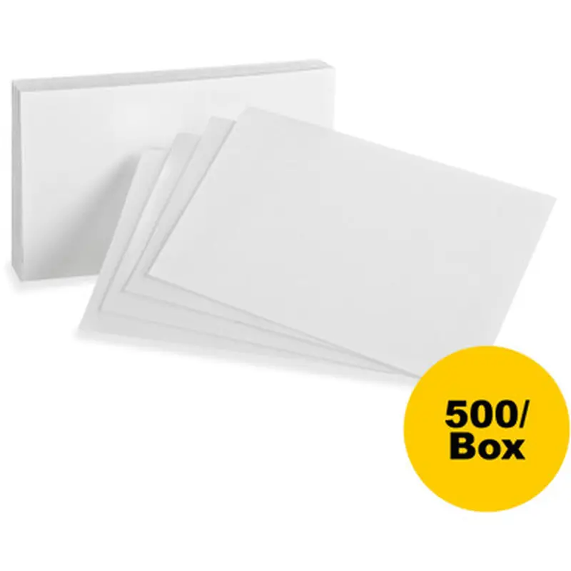 Oxford 50BX Plain Index Cards