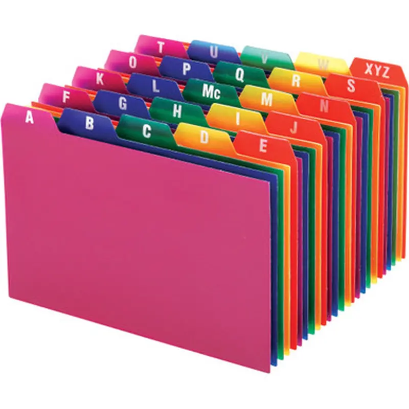 Oxford 73154 A-Z Poly Filing Index Cards