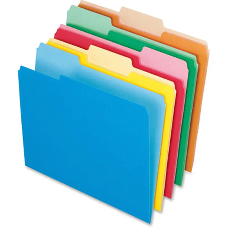 Pendaflex 152 1/3ASST Two-tone Color File Folders