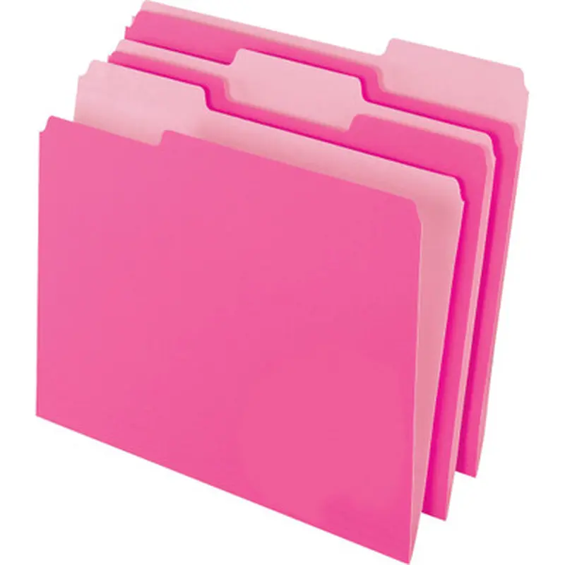 Pendaflex 152-1/3PIN 1/3-cut 2-tone File Folders