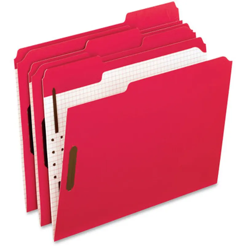 Pendaflex 21319 1/3 Cut Colored Fastener Folders