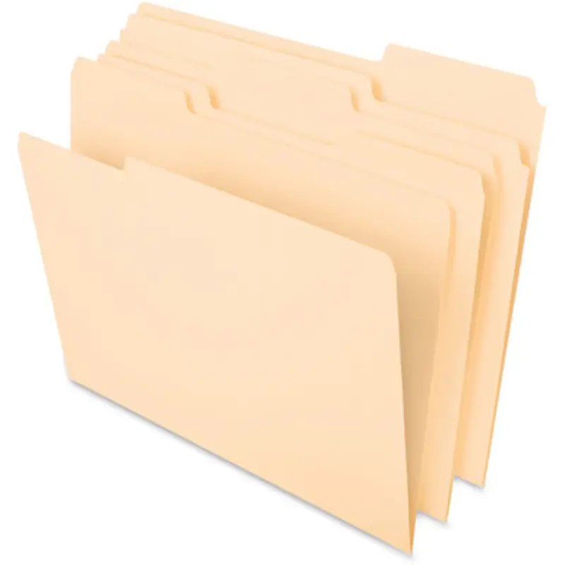 Pendaflex 752 1/3 Essentials 1/3-cut Manila File Folders
