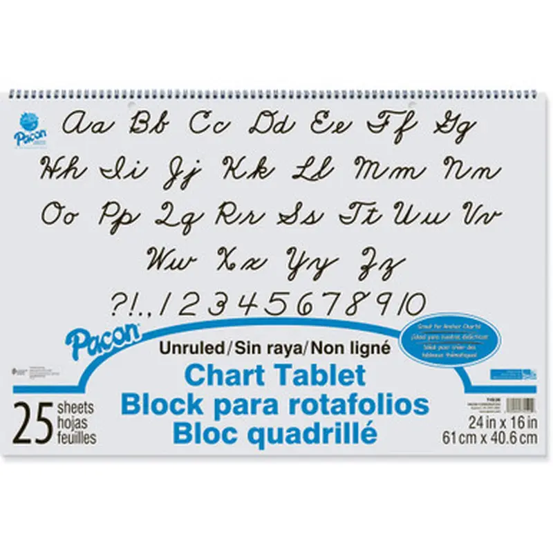 Pacon 74520 Unruled Chart Tablet