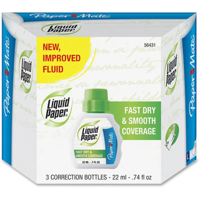 Paper Mate 5643115 Liquid Paper Fast Dry Correction Fluid