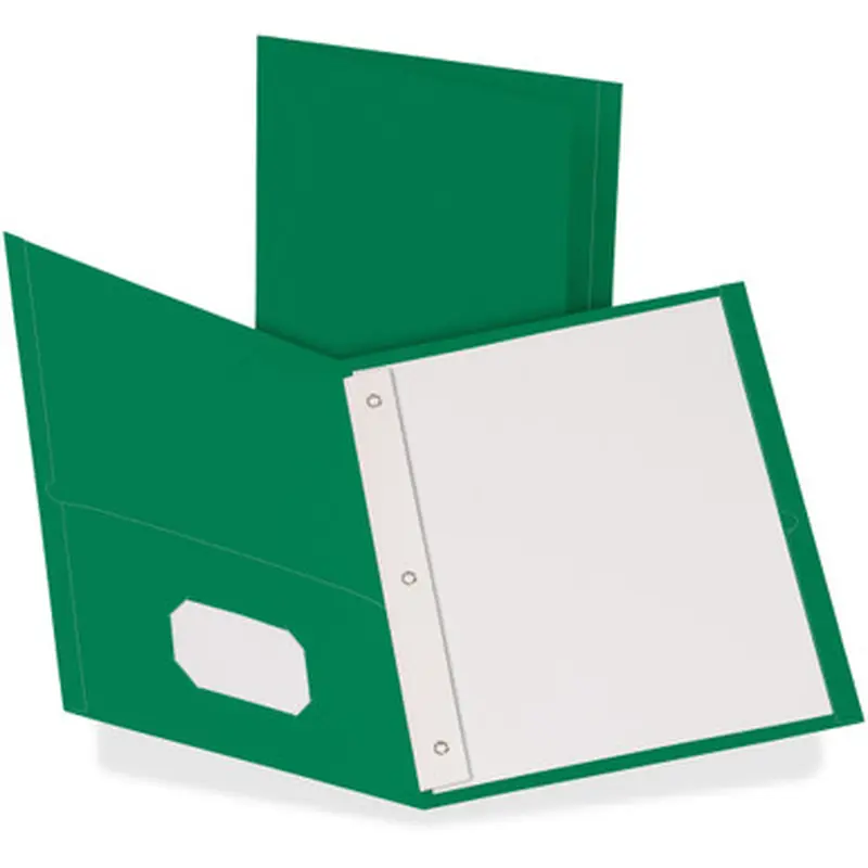 Oxford 57756 Twin Pocket 3-hole Fastener Folders