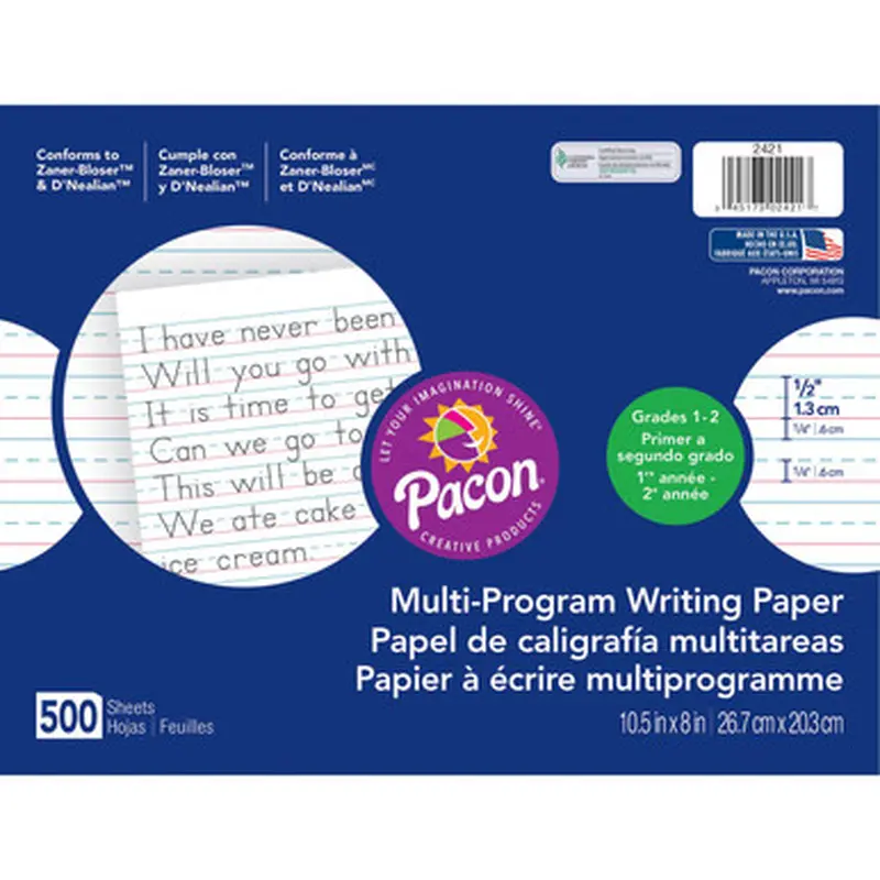 Pacon 2421 Multi-Program Handwriting Papers