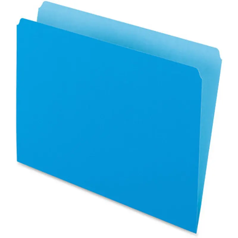 Pendaflex 152 BLU Straight Cut Colored File Folders