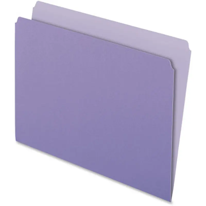 Pendaflex 152 LAV Straight Cut Colored File Folders