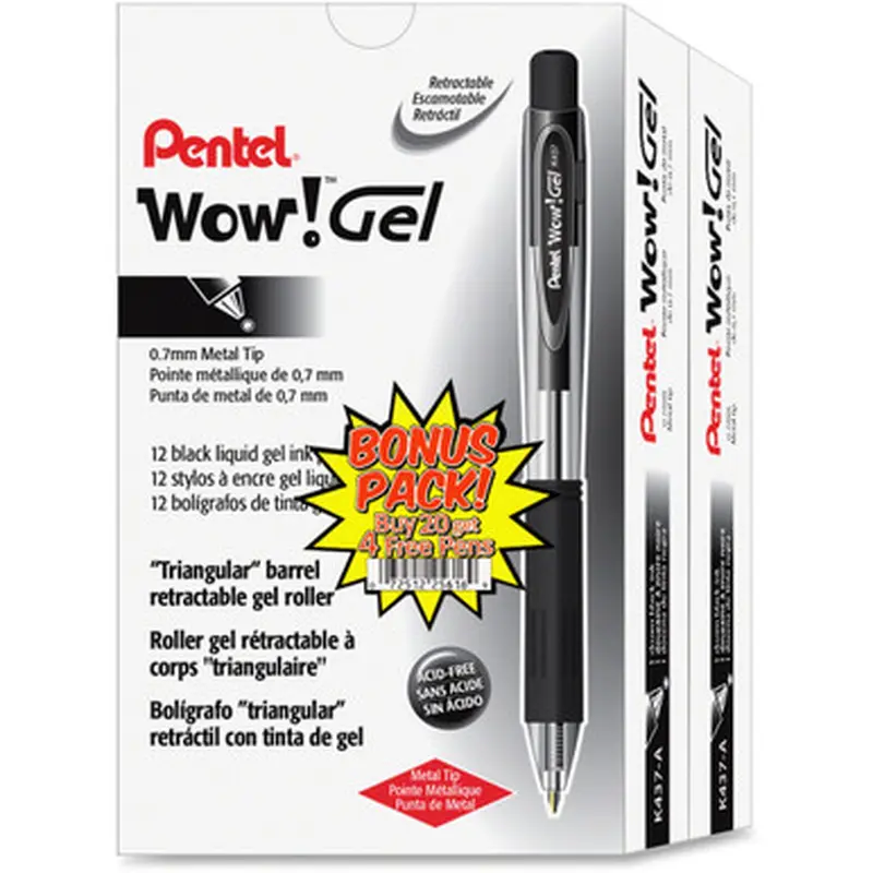 Pentel K437ASW2 Wow! Gel Pens