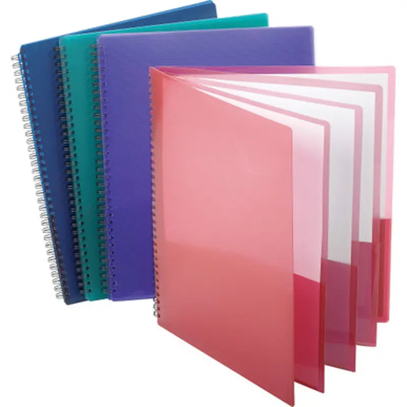 Oxford 5740404BD Wire Binding 8-Pocket Folders