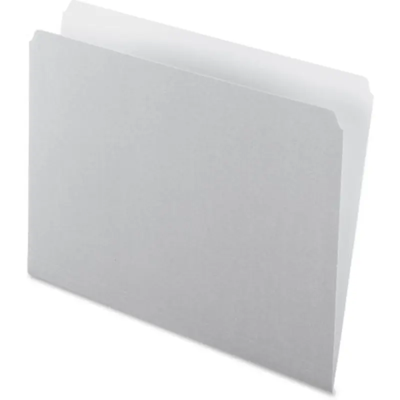 Pendaflex 152 GRA Straight Cut Colored File Folders