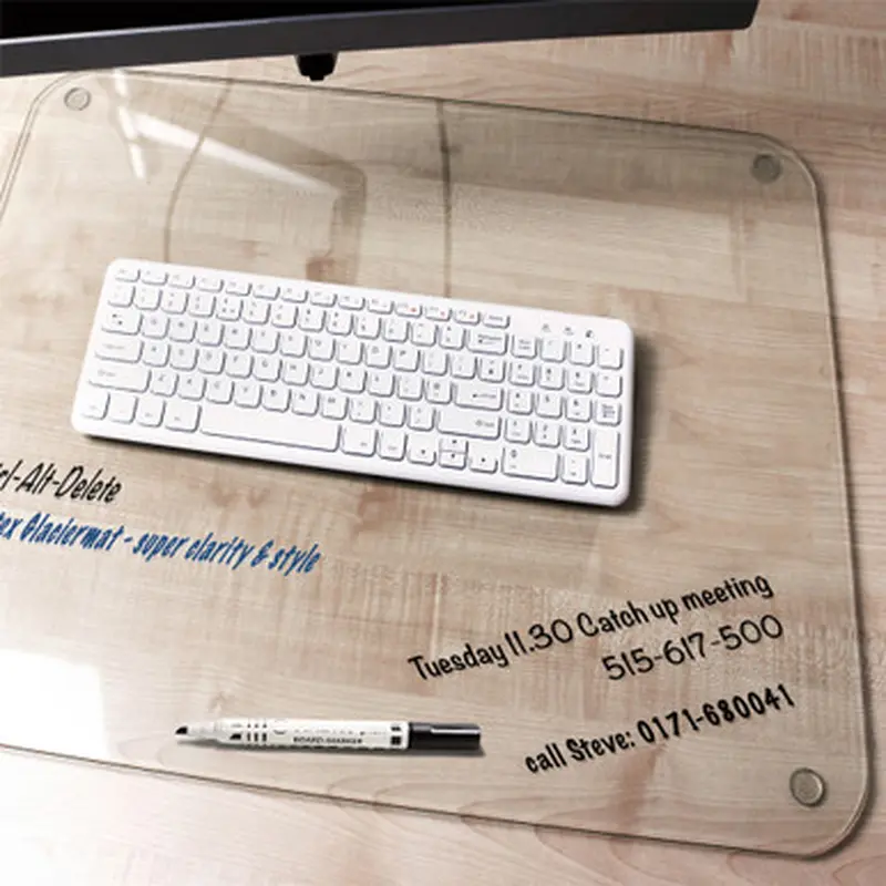 Desktex FCDE2036G Glaciermat Glass Desk Pad