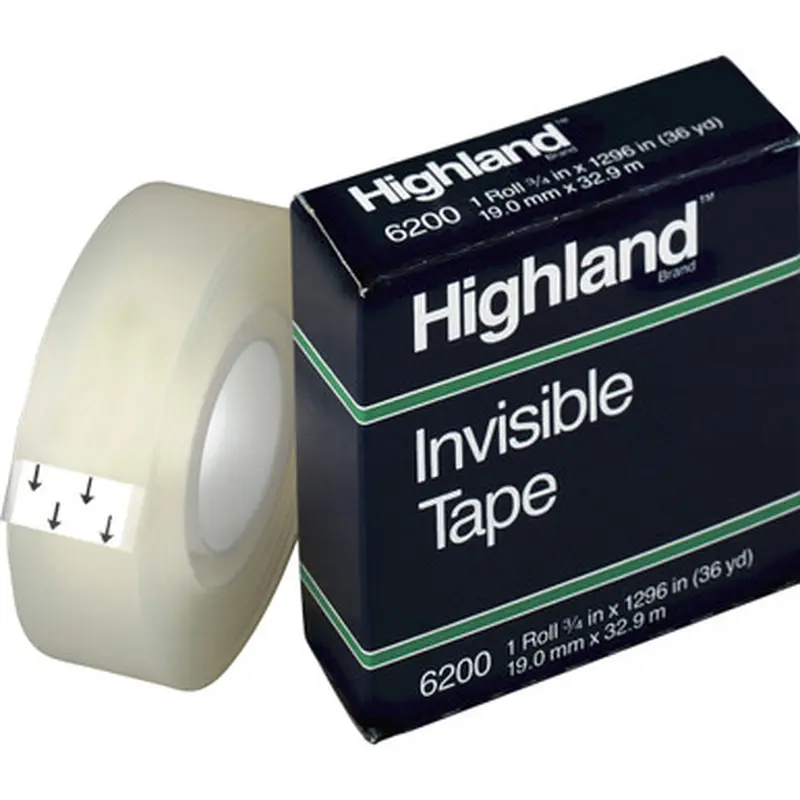 Highland 6200341296PK 3/4&quotW Matte-finish Invisible Tape