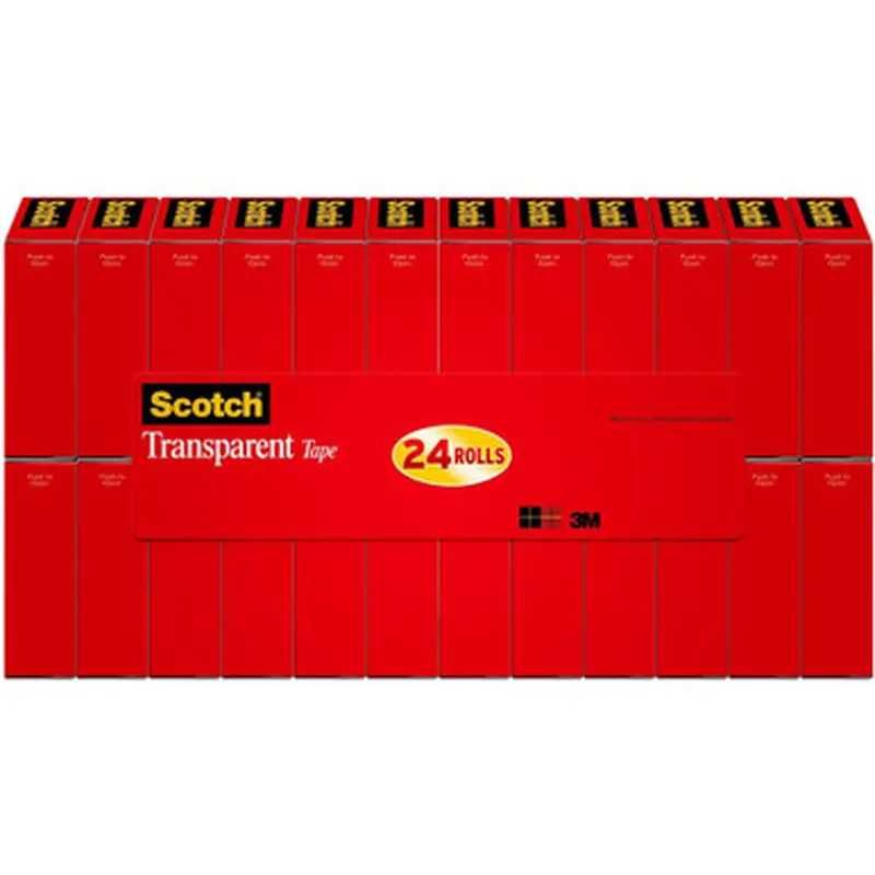 Scotch 600K24 Transparent Tape - 3/4&quotW