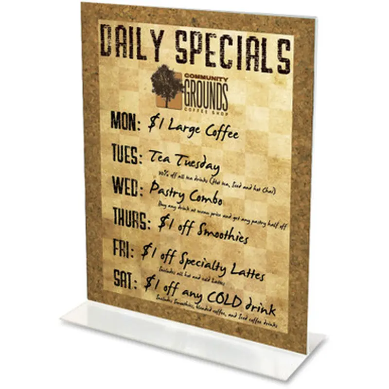 Deflecto 69201 Classic Image Double-Sided Sign Holder