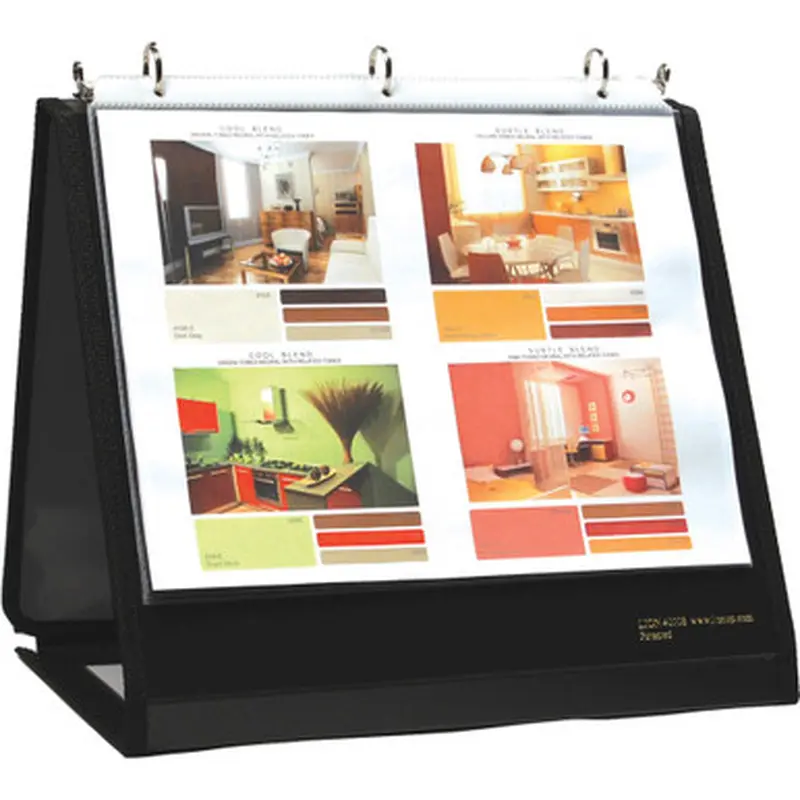 Lion 40009BK Insta-Cover Round Ring Easel Binder