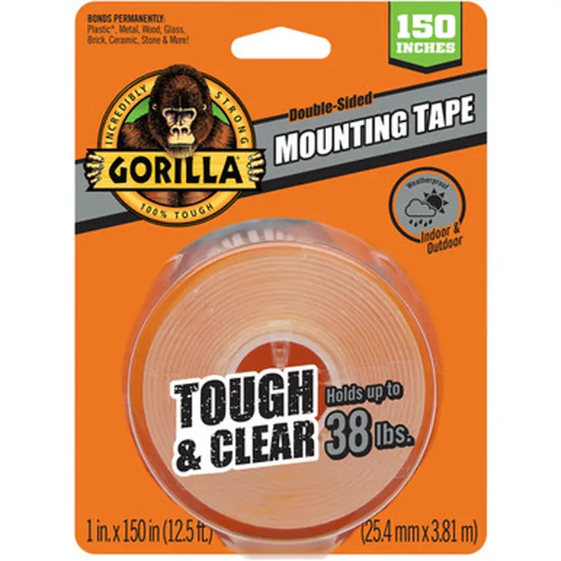 Gorilla 6036002 Tough &amp Clear Mounting Tape