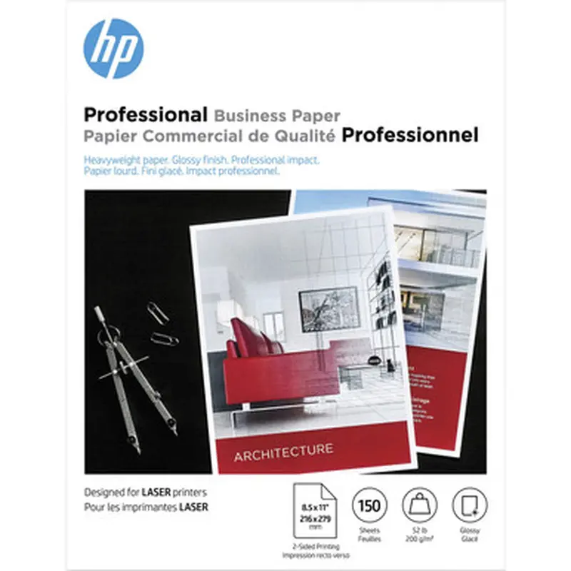 HP 4WN10A 52 lb. Glossy Brochure Paper
