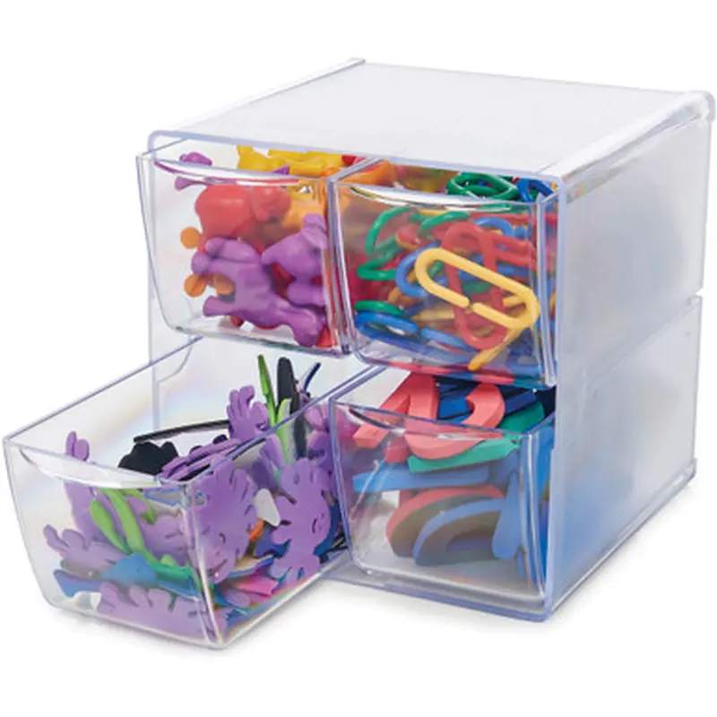 Deflecto 350301 Stackable Cube Organizer