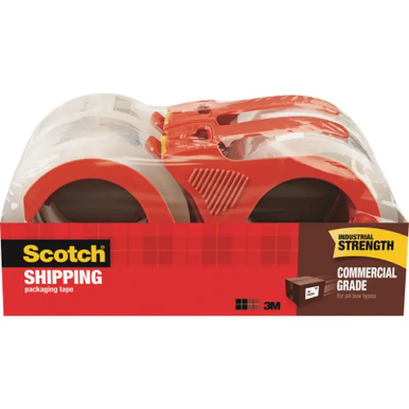 Scotch 37504RD Commercial-Grade Shipping/Packaging Tape