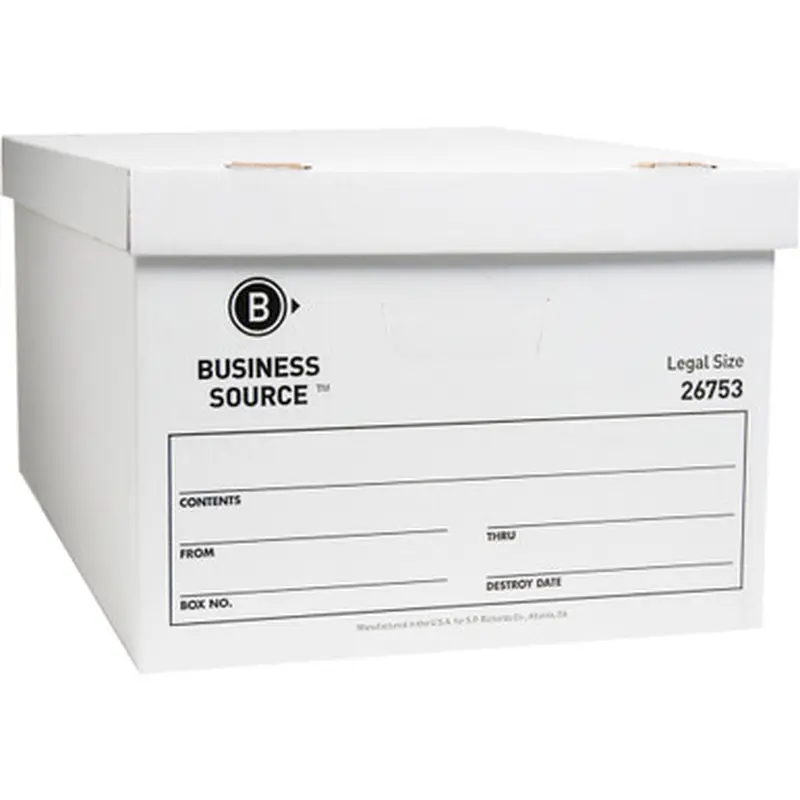 Business Source 26753 Lift-off Lid Light Duty Storage Box